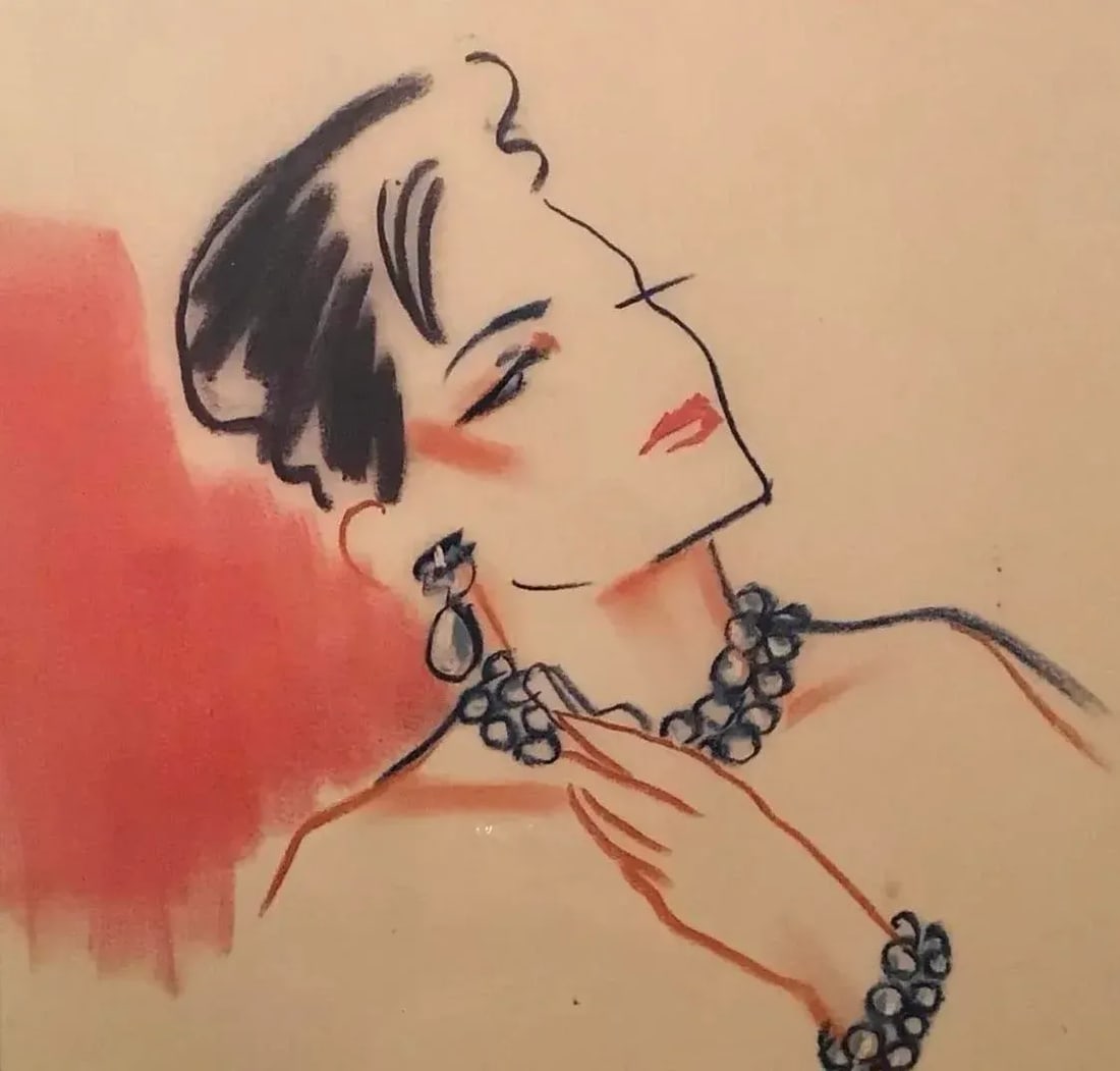 Mid-Century Modern Large Scale Vintage Art Fashion Design Collage Wall Decor, Framed 73.5" X 49.5" - 10