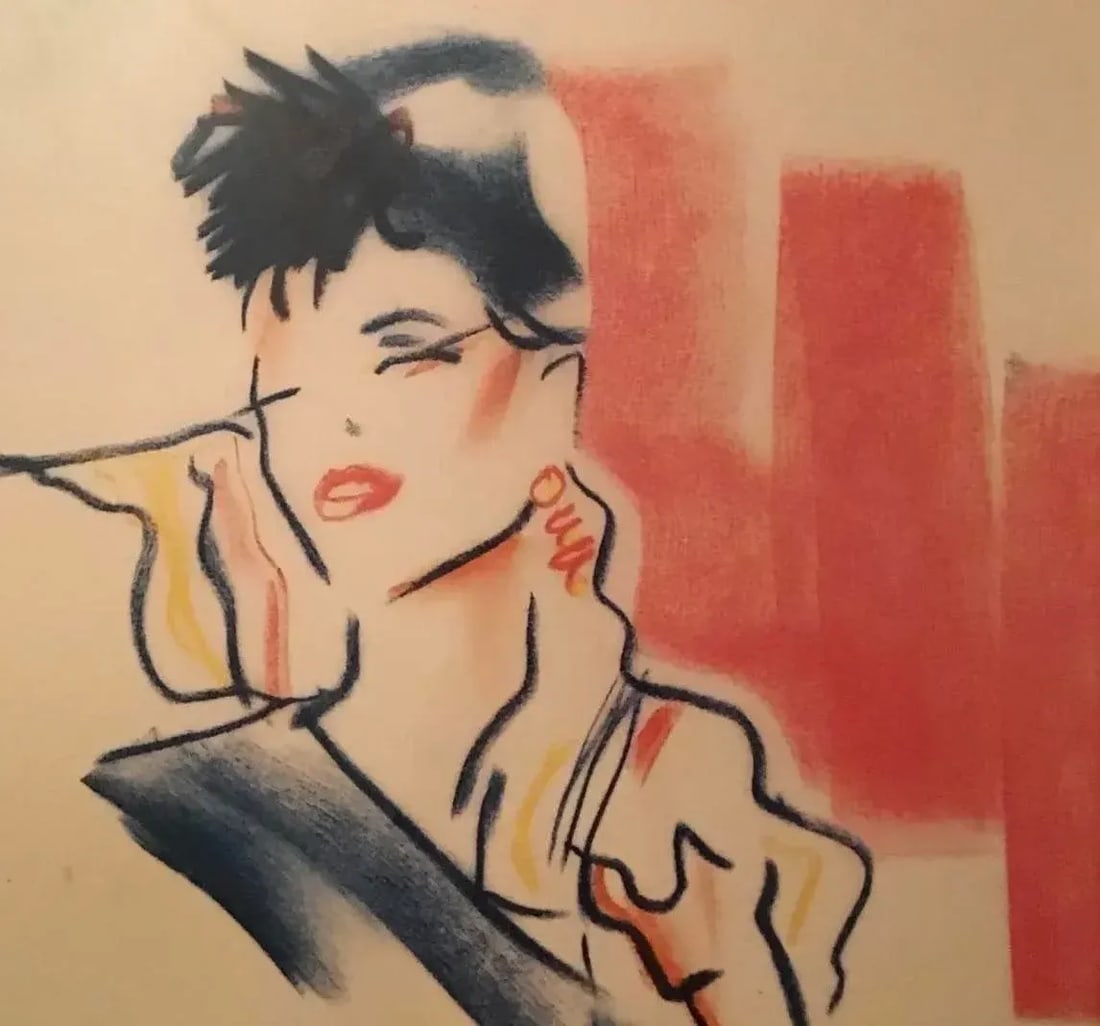 Mid-Century Modern Large Scale Vintage Art Fashion Design Collage Wall Decor, Framed 73.5" X 49.5" - 11