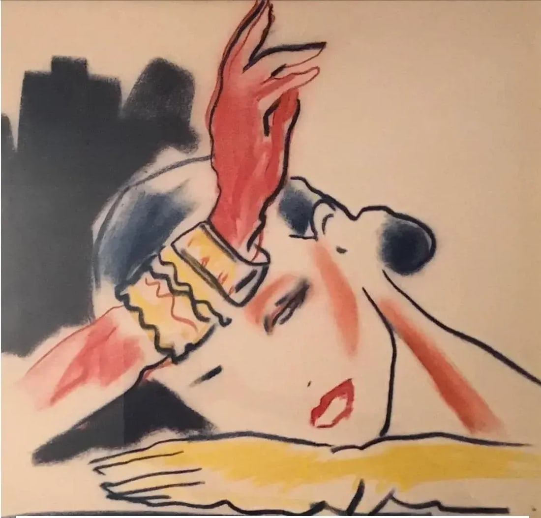 Mid-Century Modern Large Scale Vintage Art Fashion Design Collage Wall Decor, Framed 73.5" X 49.5" - 6