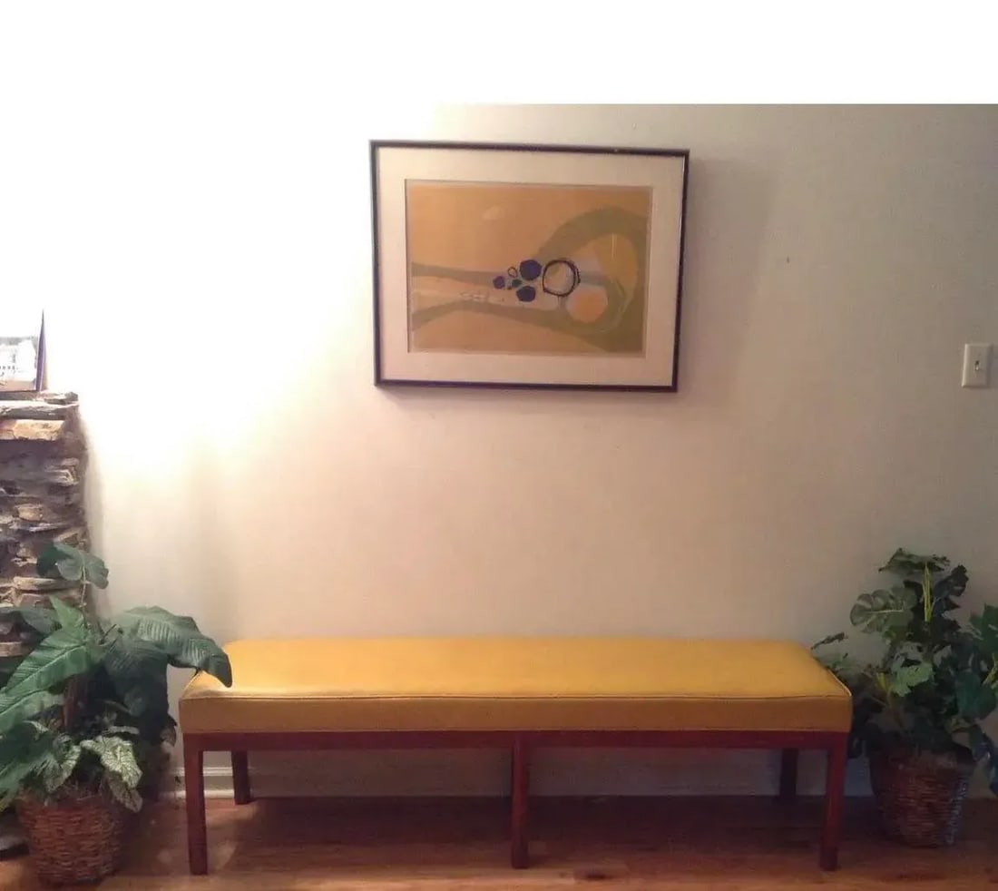 Framed Abstract Print Titled "Beach Forms" by Listed Artist Edie (Edythe) Sheldon (1921-2017) - 6