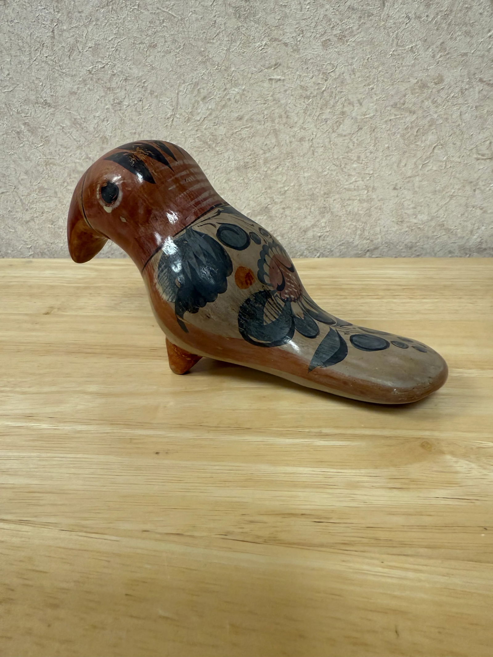 Mid 20th Century Tonala Toucan Clay Bird Pottery Folk Art - 10