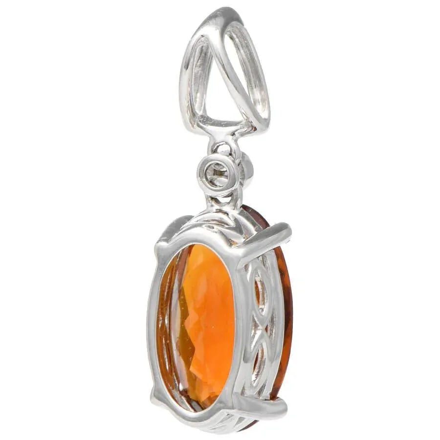 14KW Citrine(2.75) & Diamond(0.05) Drop Pendant - 2