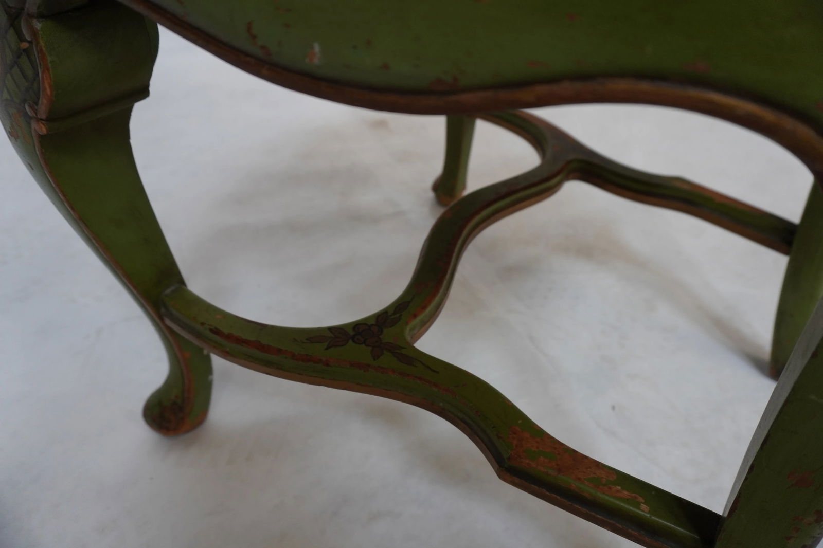 Late 19th Century Green Painted Chair With Needlepoint Seat - 16