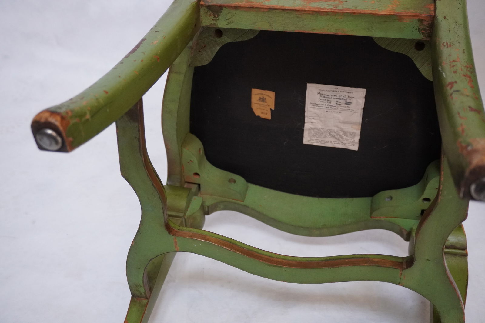 Late 19th Century Green Painted Chair With Needlepoint Seat - 9