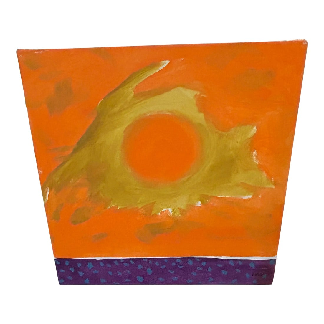 Original Painting From the Santa Fe Series by Thomas George: The Sun II, 30 x 30, Santa Fe Series Striking original on square canvas by the famous Princeton artist Thomas George. We are representing the estate of the artist. The first version of this artwork is
