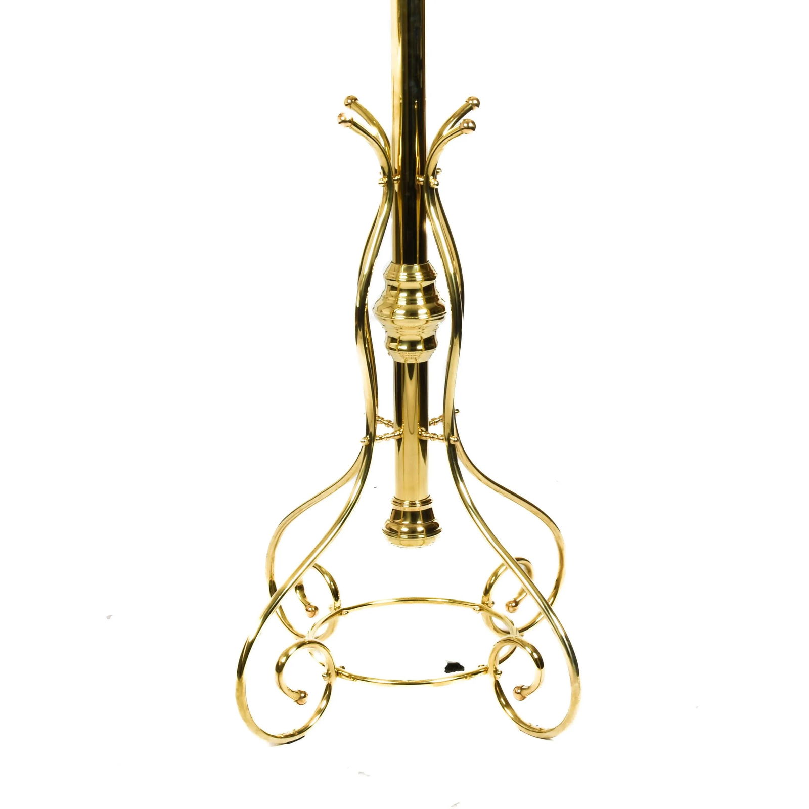 Late 20th Century Brass Coat Rack / Hall Tree - 3