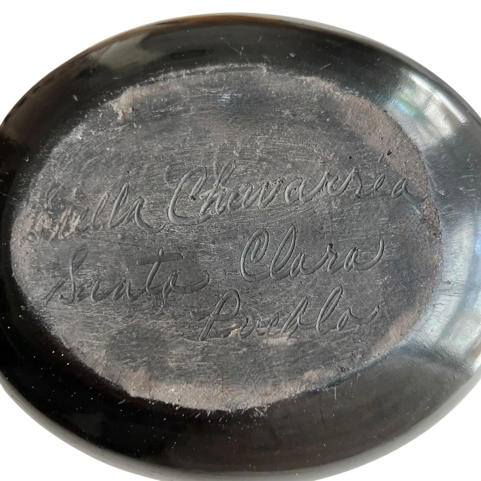 Native American Pottery From the Santa Clara Pueblo, Signed Stella Charavarria - 11