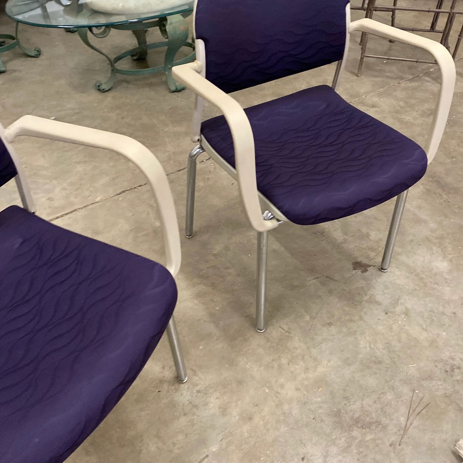 Giancarlo Peretti Italian Office Mid Century Chairs- A Pair - 4