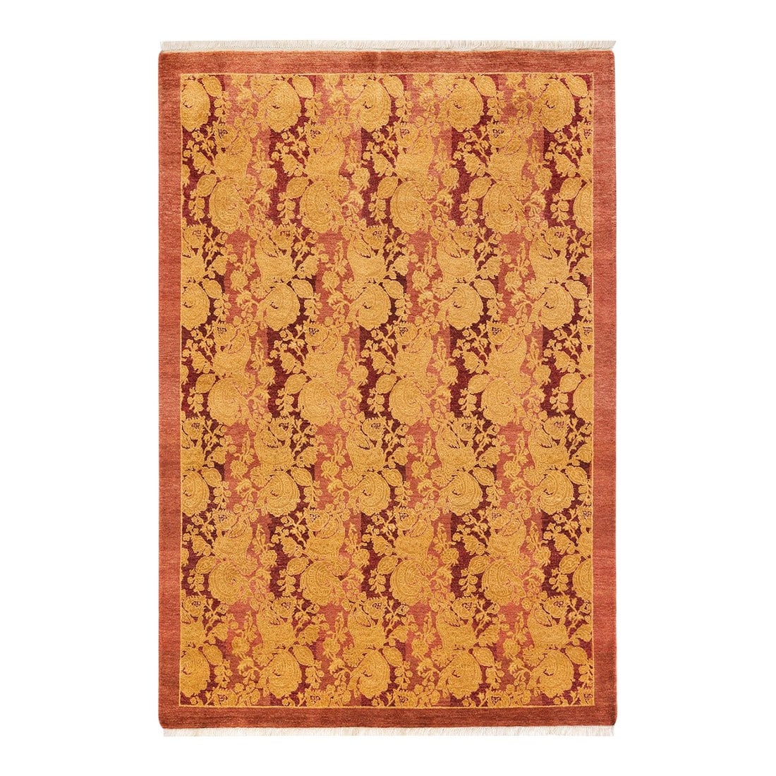 Mogul Hand-Knotted Area Rug - Pink, 4' 0" x 5' 10" (1 of 8)