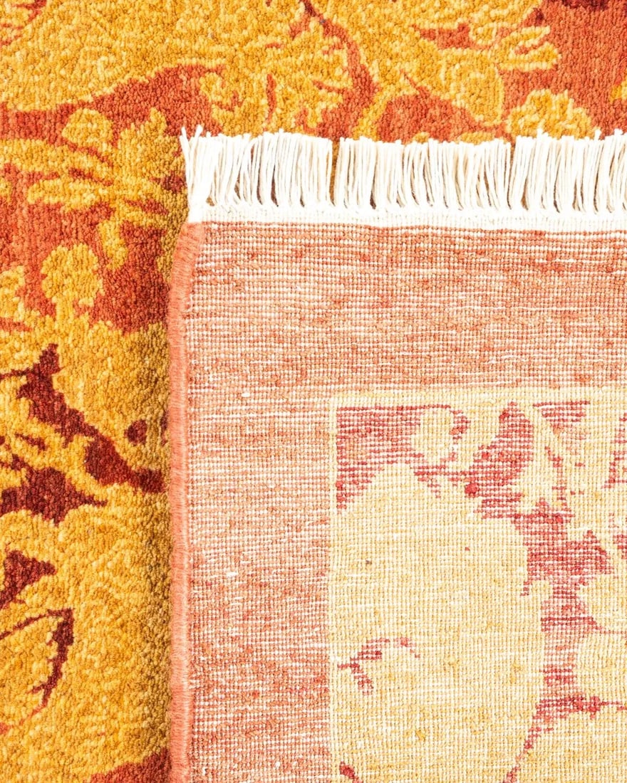 Mogul Hand-Knotted Area Rug - Pink, 4' 0" x 5' 10" - 5