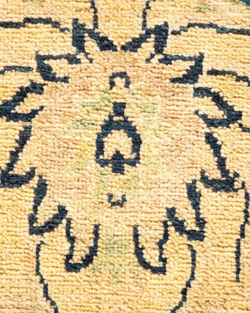 Eclectic Hand-Knotted Area Rug - Light Blue, 5' 0" x 7' 10" - 3