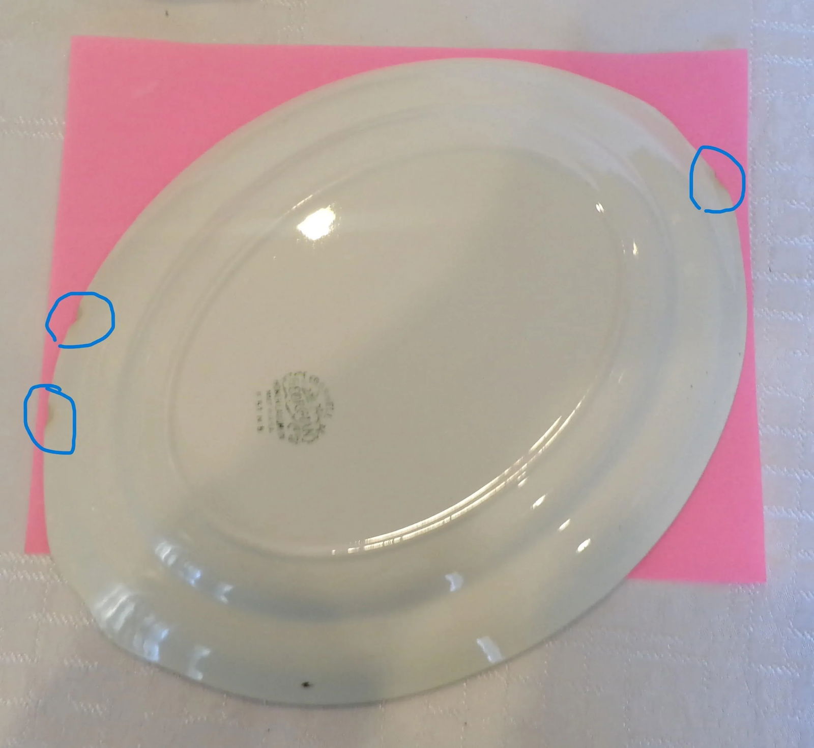 Early 20th Century Homer Laughlin Platter, Eggshell Georgian, "Countess" Pattern - 2