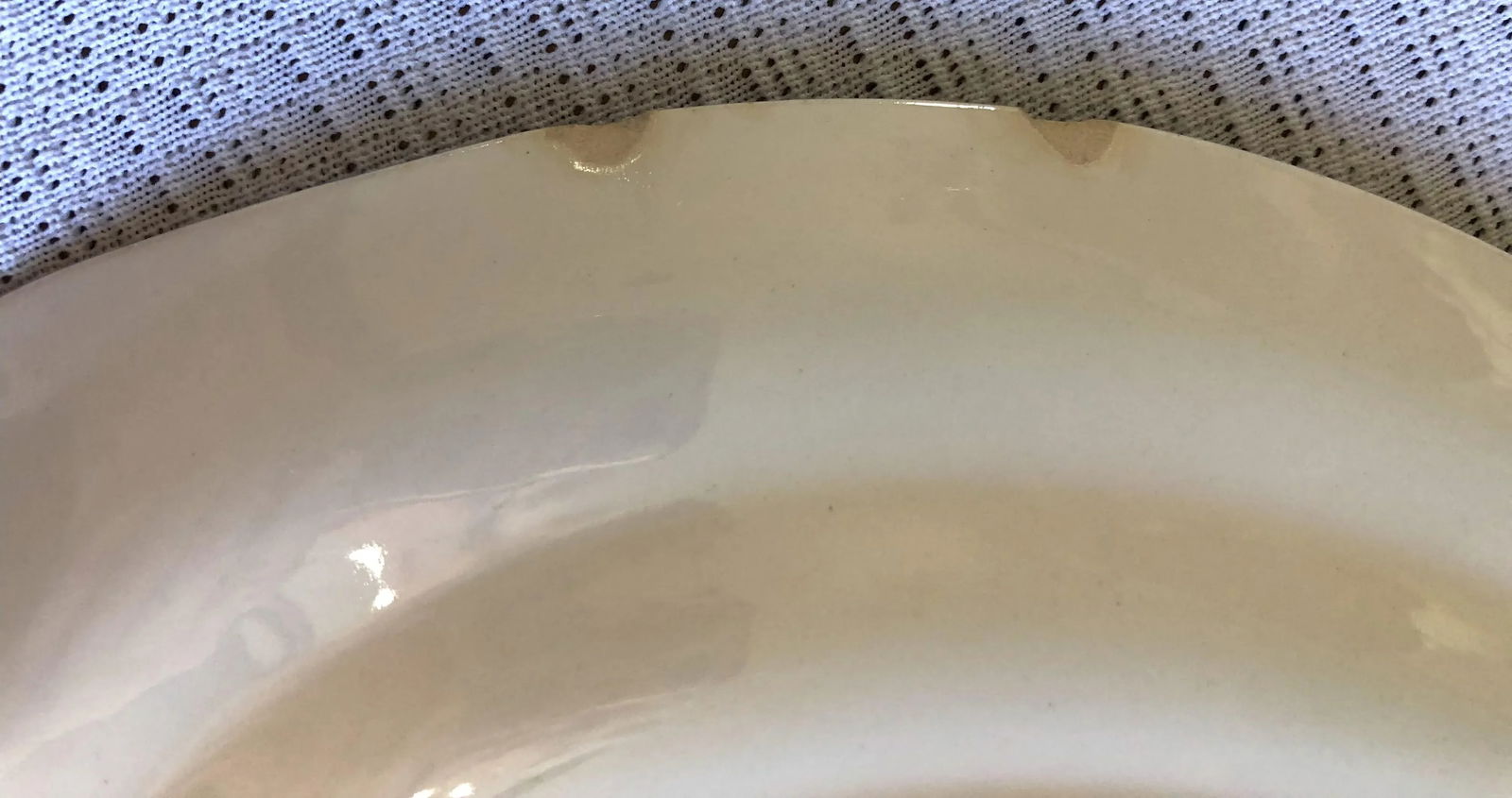 Early 20th Century Homer Laughlin Platter, Eggshell Georgian, "Countess" Pattern - 3