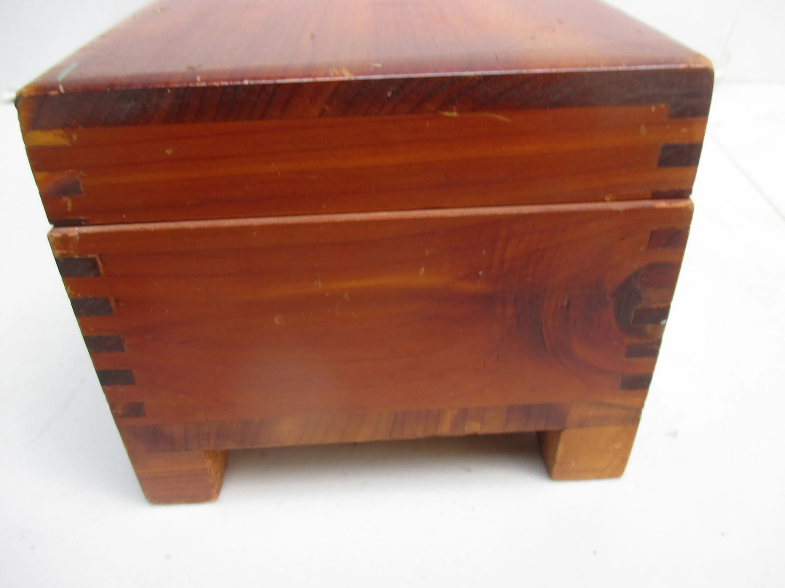Art Deco Pine Jewelry Casket - 3