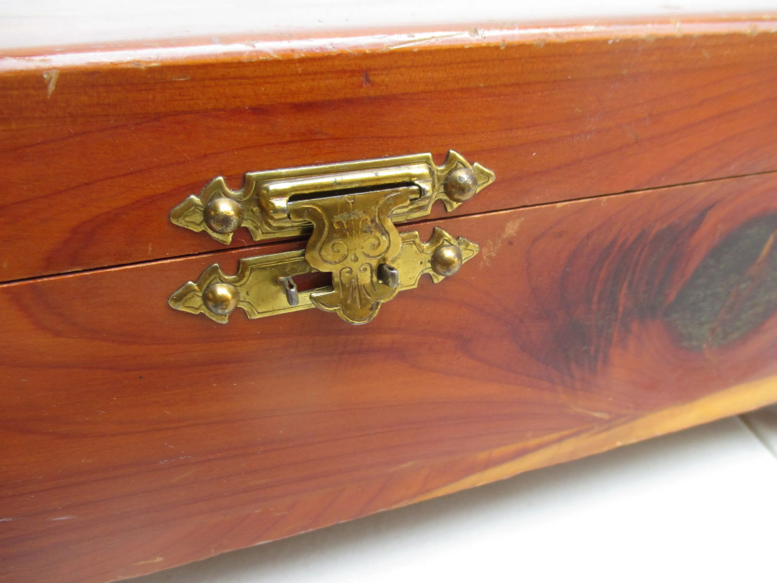Art Deco Pine Jewelry Casket - 4