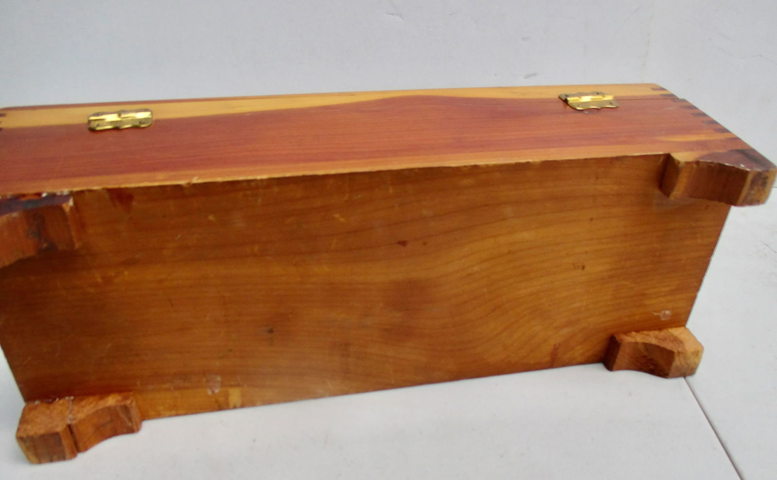 Art Deco Pine Jewelry Casket - 6
