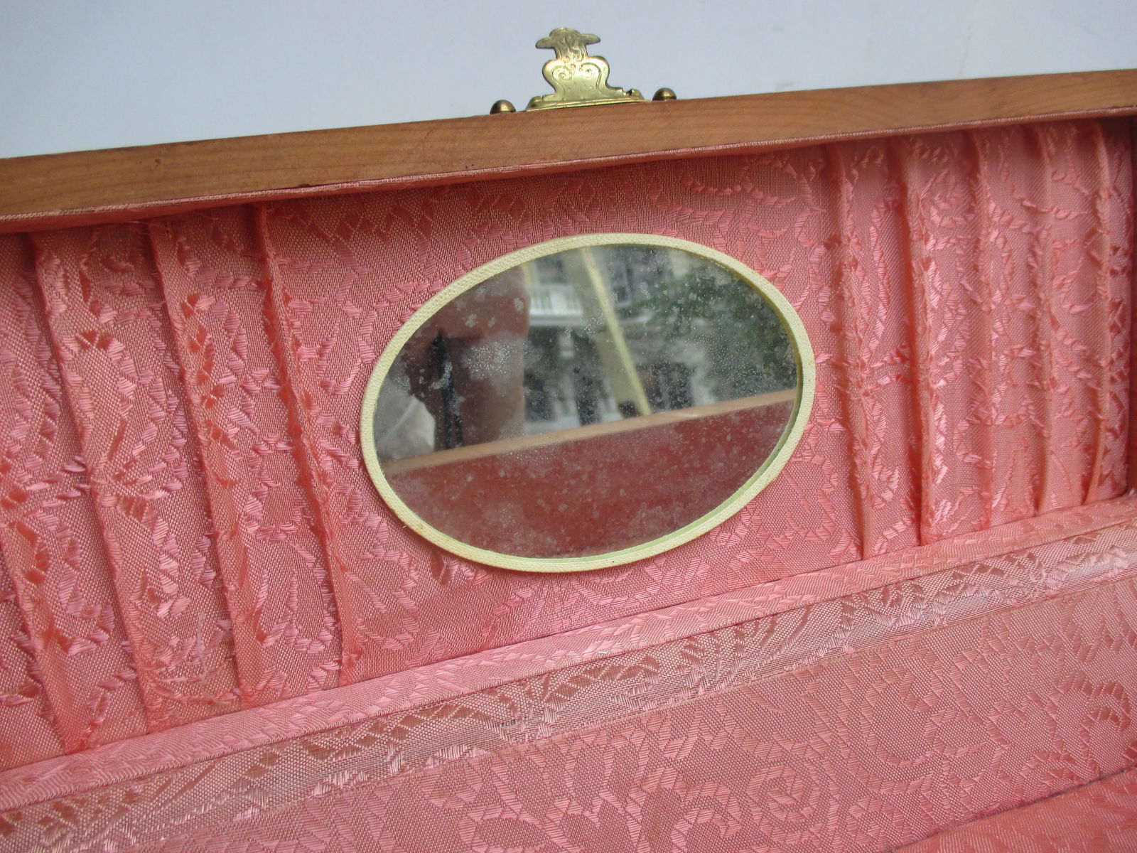 Art Deco Pine Jewelry Casket - 8