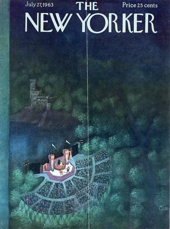1963 Vintage New Yorker Cover, July 27 (Charles Martin), Original New Yorker Magazine Cover, Central - 2