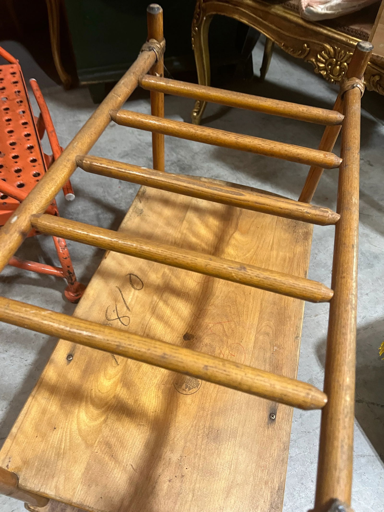 1970s Haywood Wakefield, Small Wooden Side Table - 7
