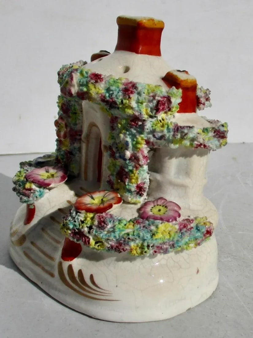 Antique Staffordshire Pastelle Burner Circa 1850s - 3