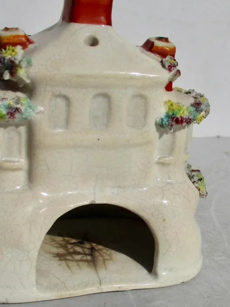 Antique Staffordshire Pastelle Burner Circa 1850s - 4