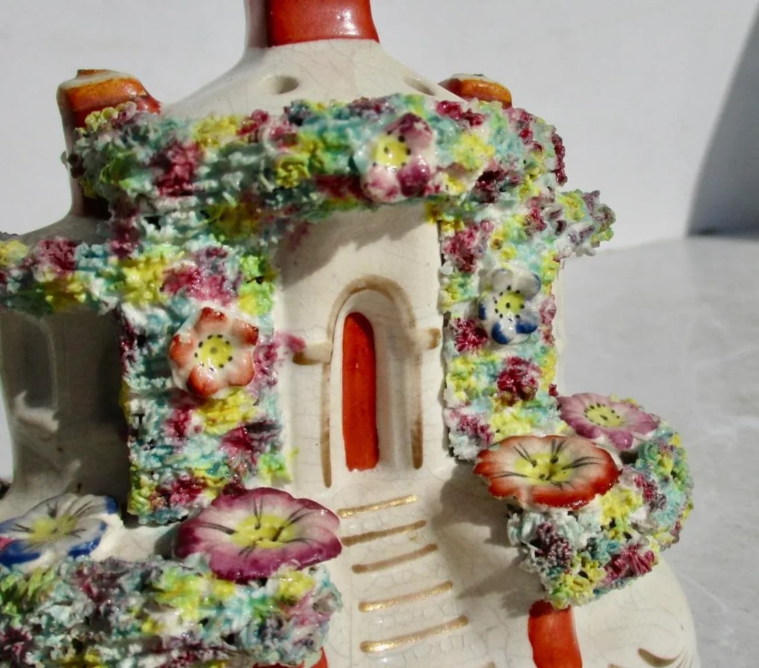 Antique Staffordshire Pastelle Burner Circa 1850s - 5