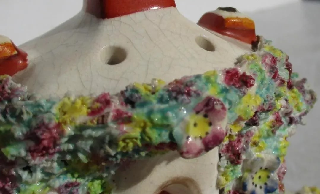 Antique Staffordshire Pastelle Burner Circa 1850s - 7