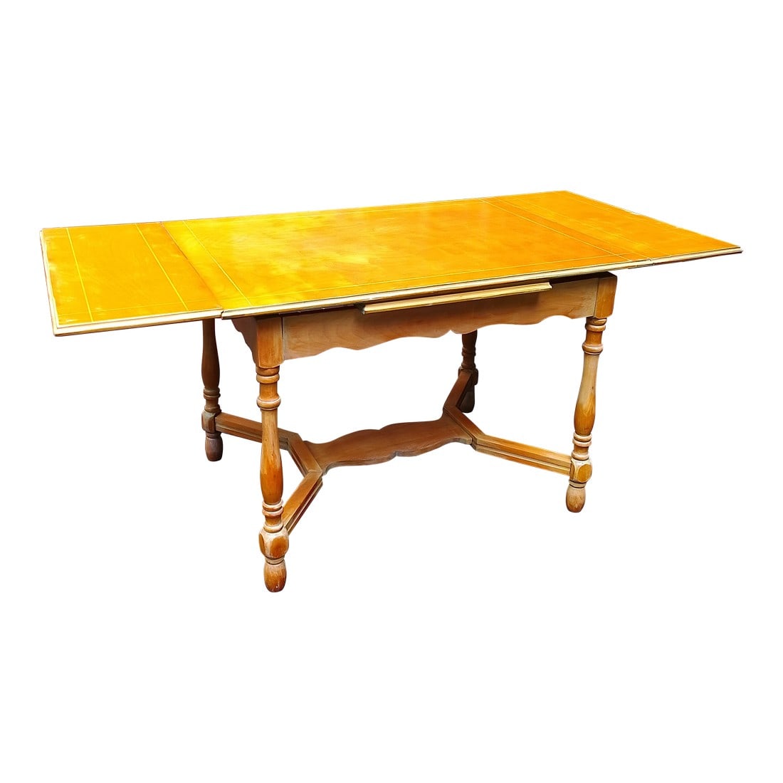 1960s Vintage Solid Wood Extension Dining Table (1 of 4)