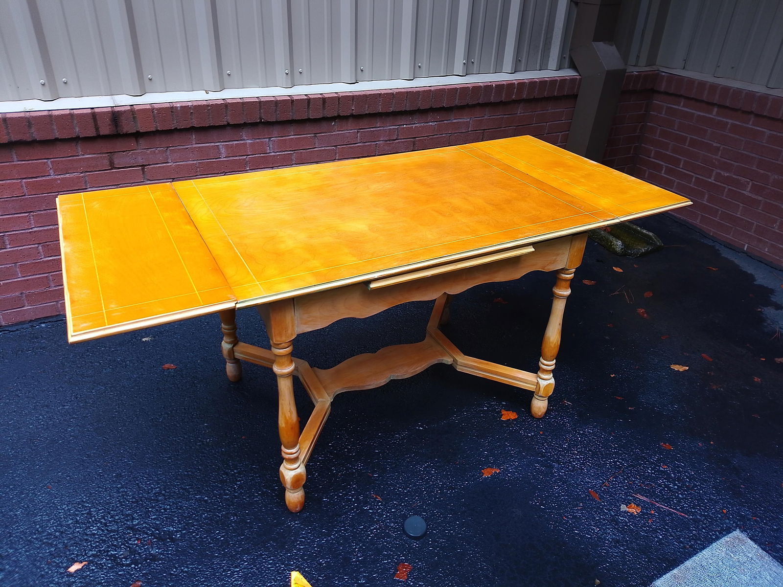 1960s Vintage Solid Wood Extension Dining Table - 2