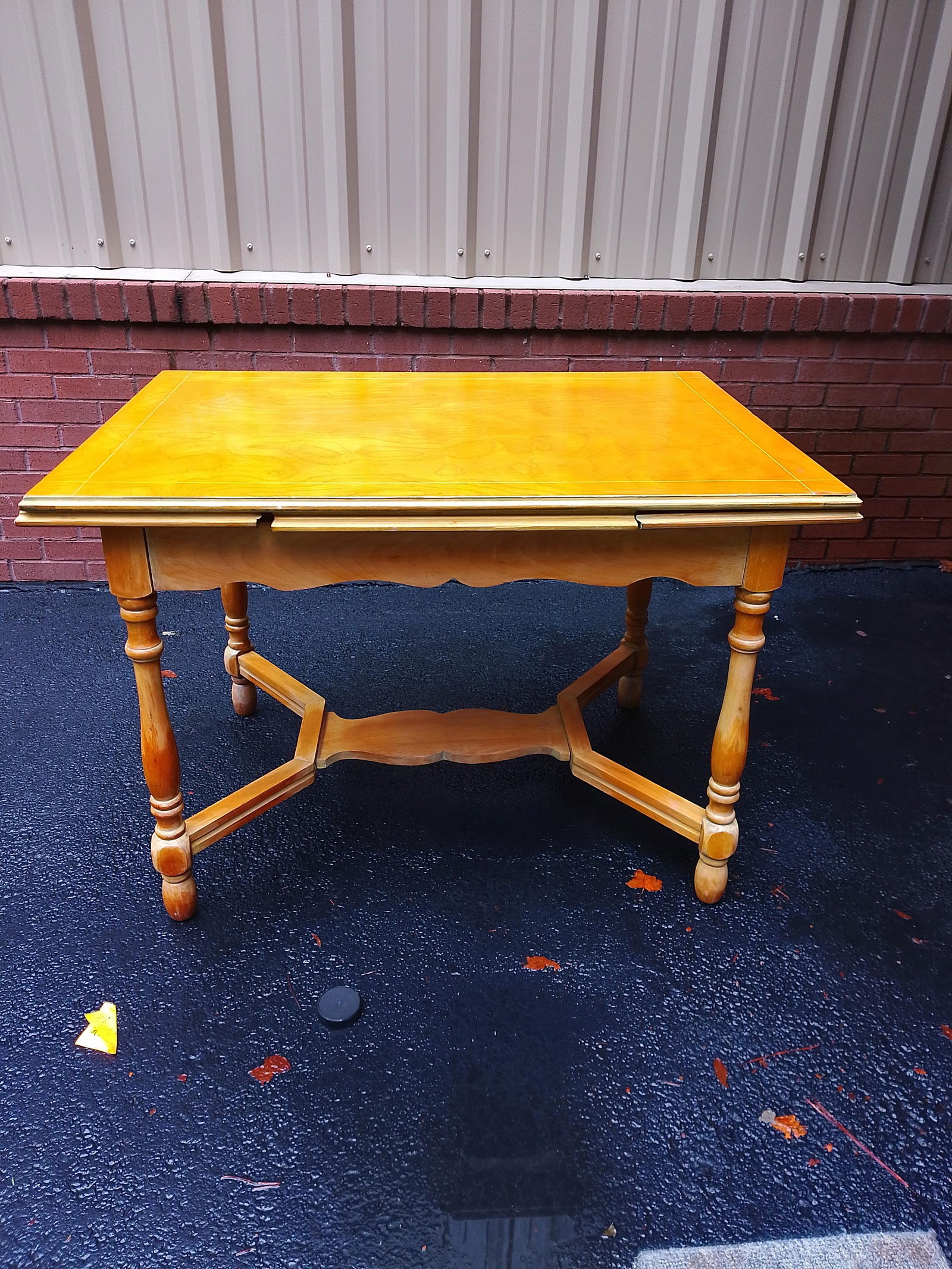 1960s Vintage Solid Wood Extension Dining Table - 3