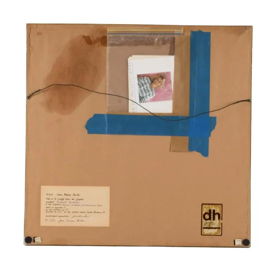 Late 20th Century Famed Etching "Carousel Gamboler" Limited Edition 6/100 by Jane M. Burke, Framed - 4