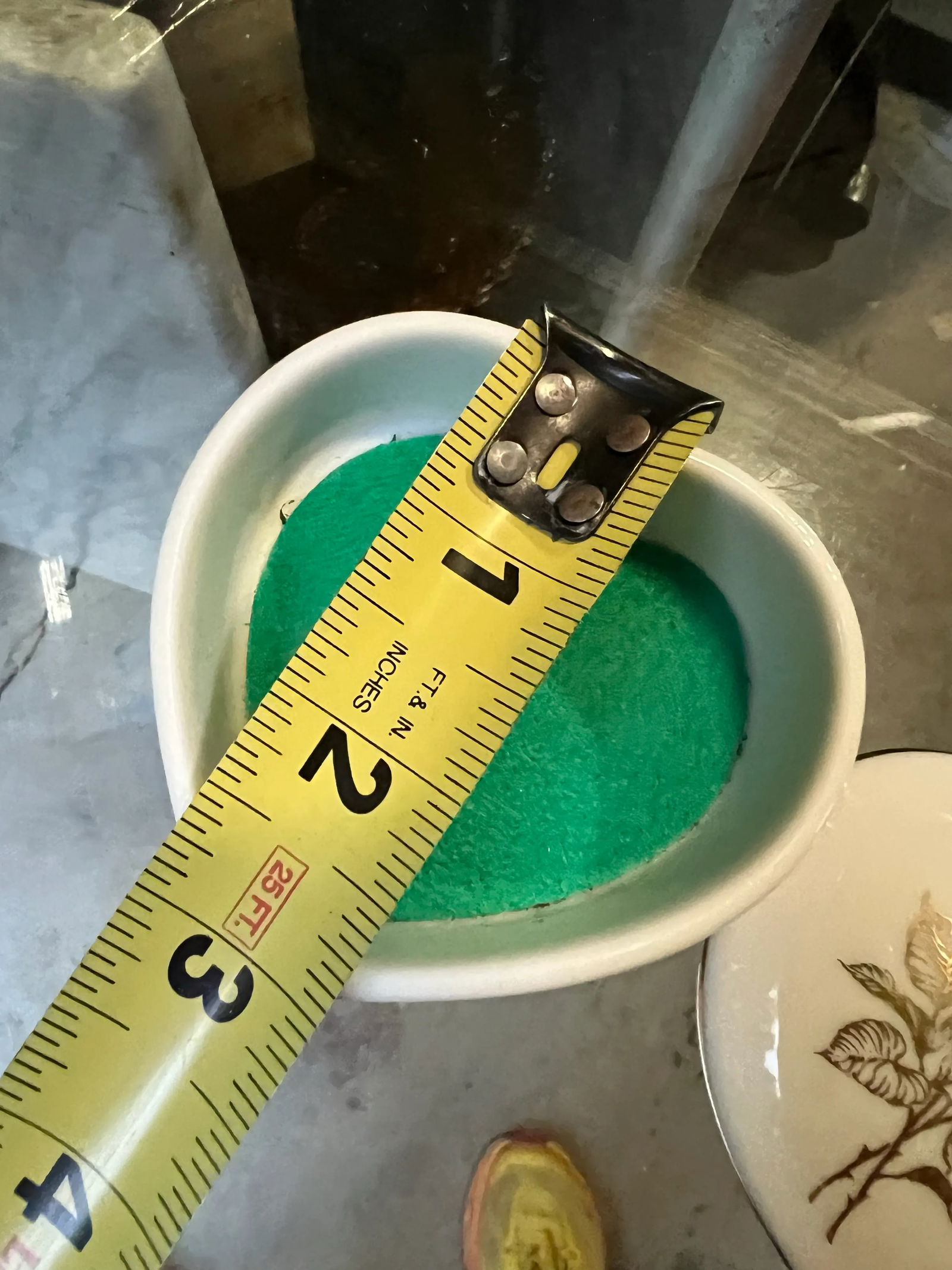 1970s Small Ceramic 50th Anniversary Heart Shaped Box - 2