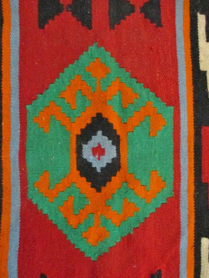 Antique Turkish Kilim Saddle Blanket - 2