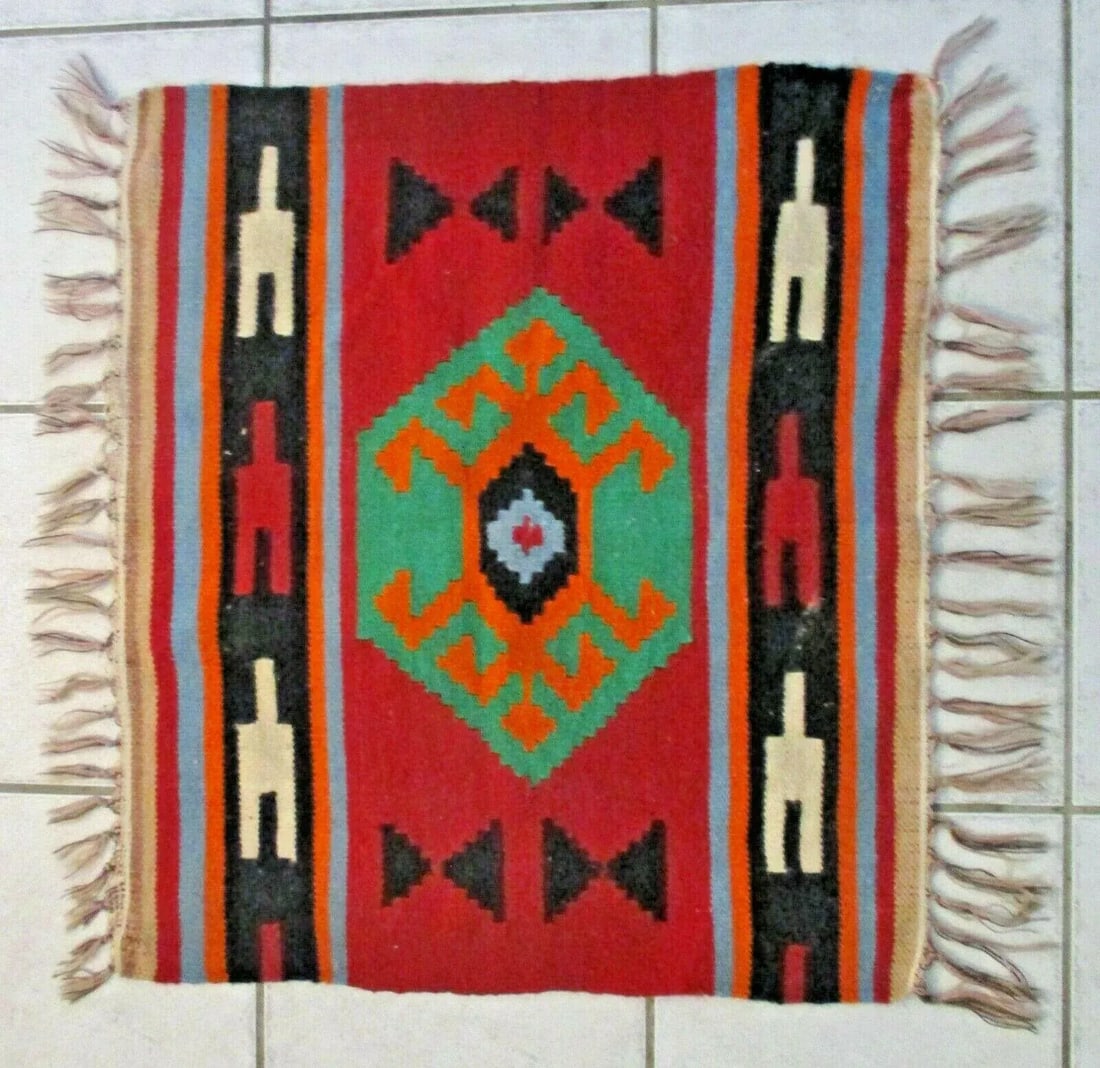 Antique Turkish Kilim Saddle Blanket - 7
