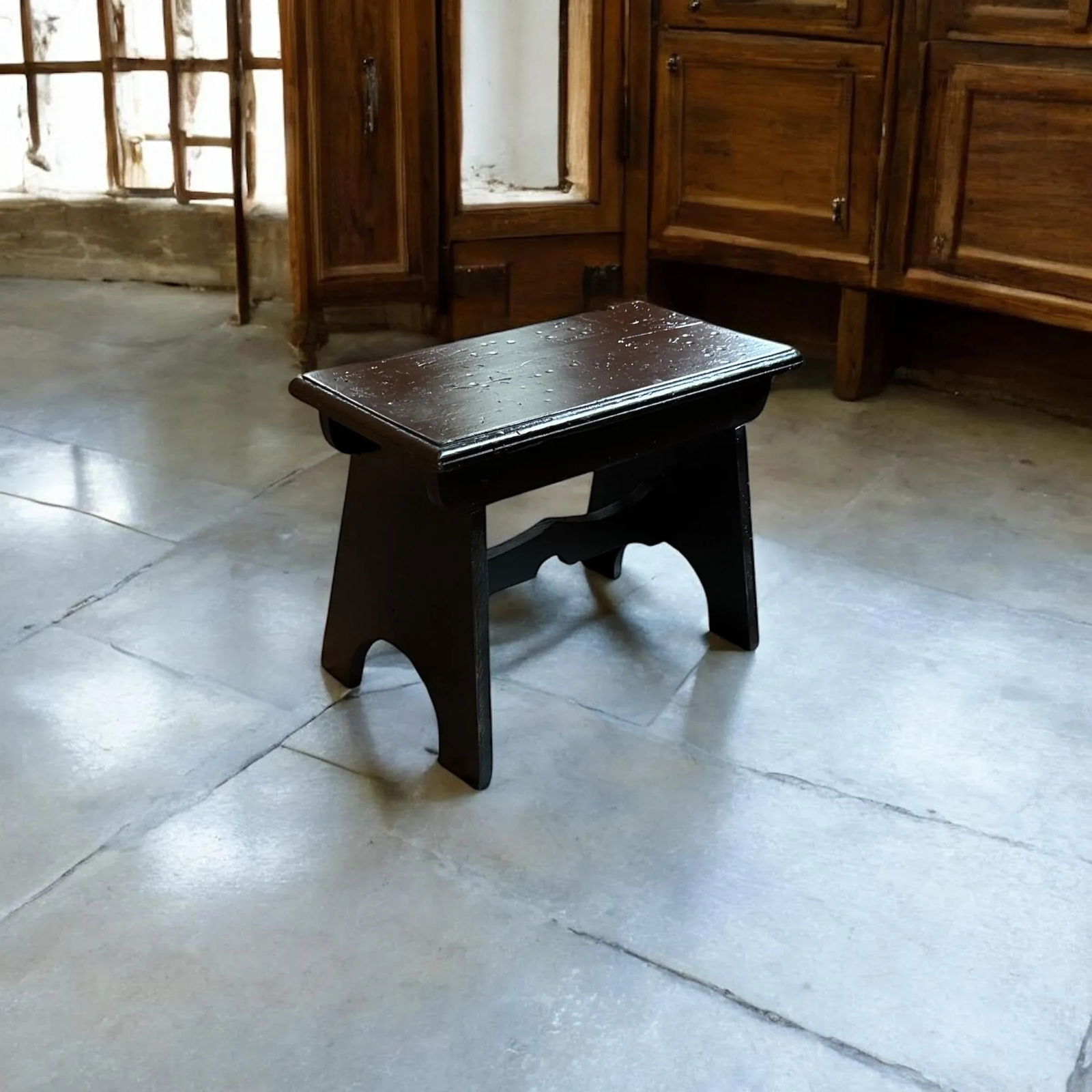 Vintage Farmhouse Wooden Step Stool - 8