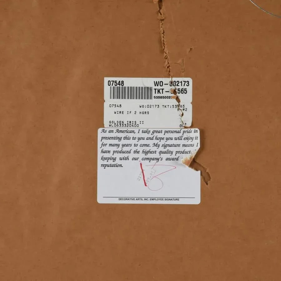 Framed Dennis Carney Giclée "Golden Iris Ii" Print - 5