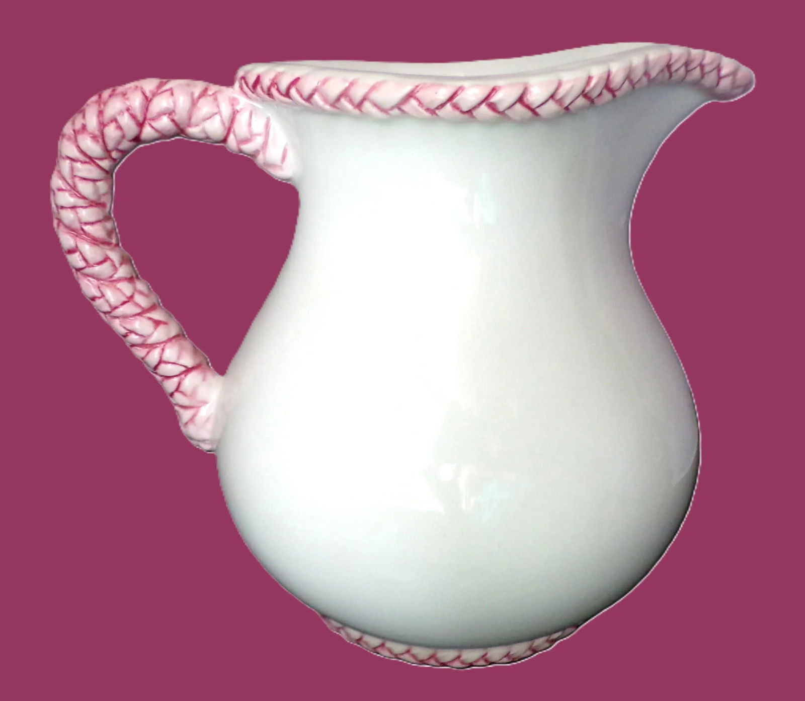 Vintage Hand Painted Majolica Pitcher - 6