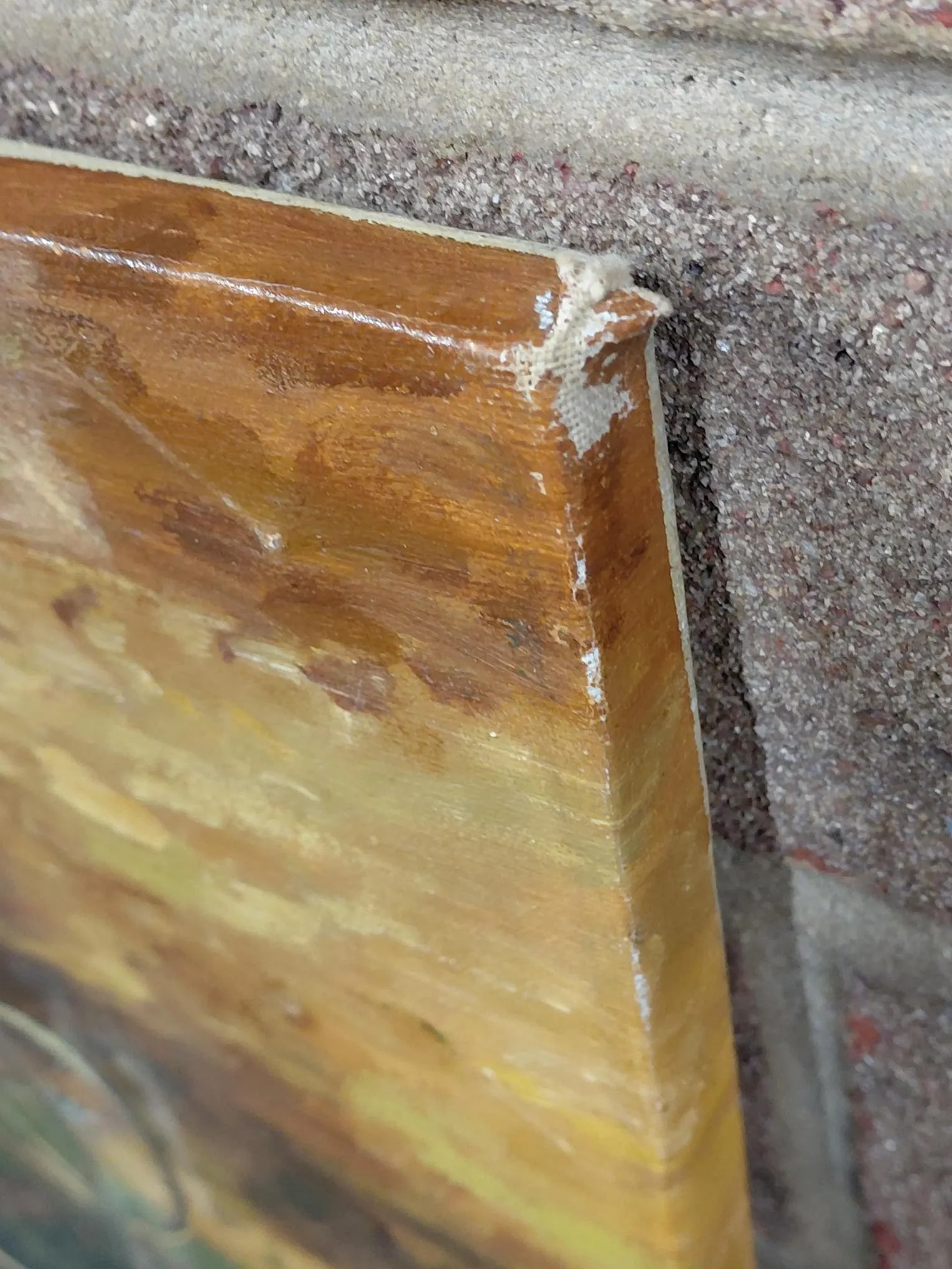 Oil on Canvas of a Mother and Her Children at a Park - 11