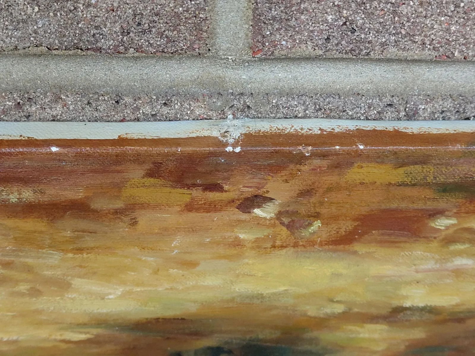 Oil on Canvas of a Mother and Her Children at a Park - 6