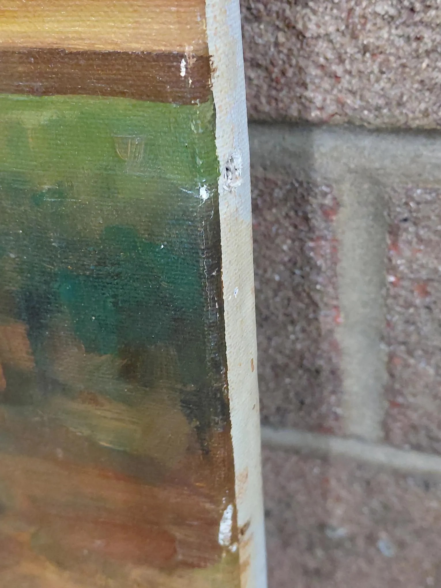 Oil on Canvas of a Mother and Her Children at a Park - 7