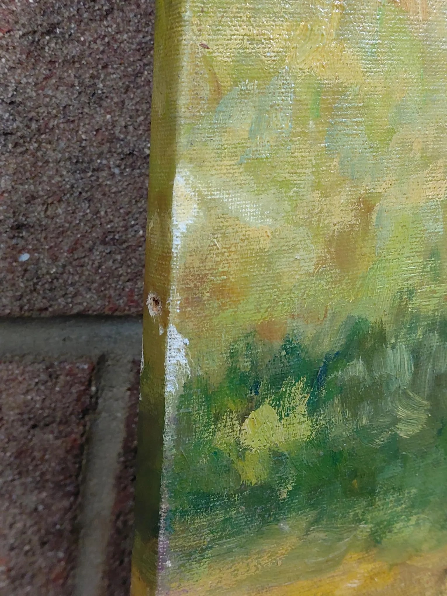 Oil on Canvas of a Mother and Her Children at a Park - 9