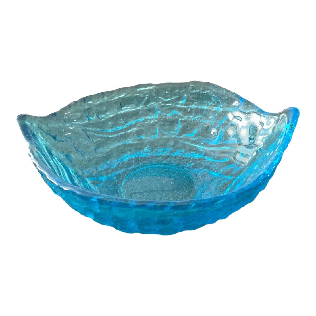 Ice Blue Centerpiece / Console Bowl by Tiara Indiana Glass, "Aloha" (1970-1998) (1 of 4)