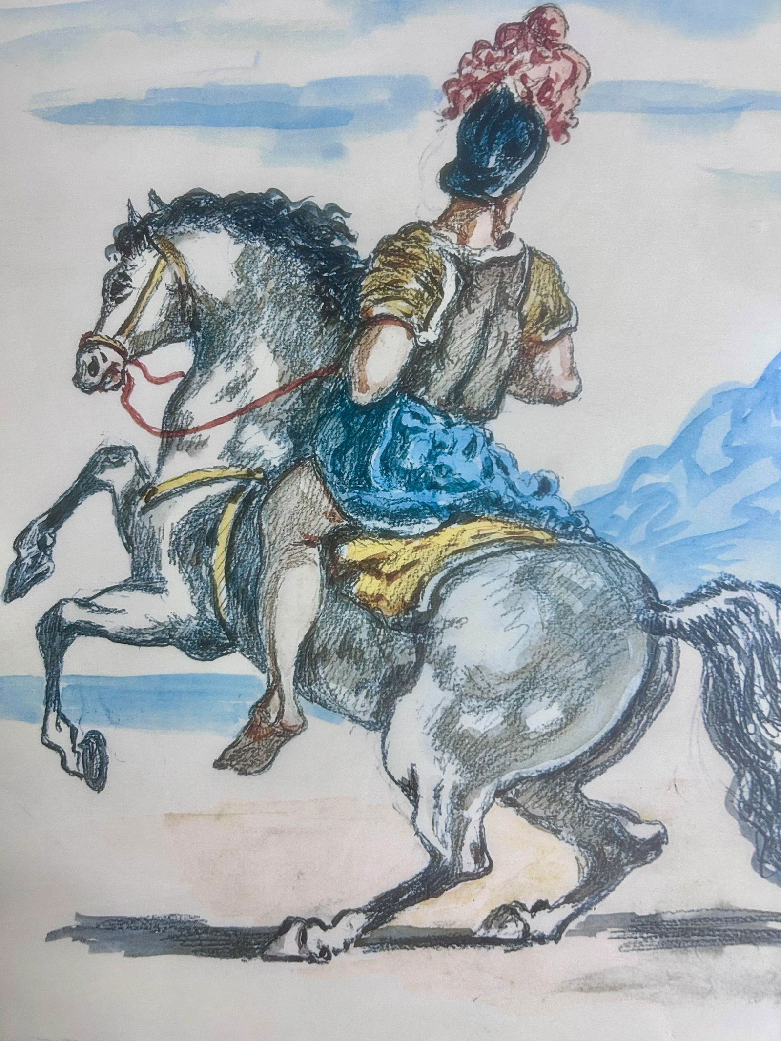 Vintage Giorgio De Chirico Giorgio De Chirico (1888–1978) – Il Cavaliere Solitario - 8