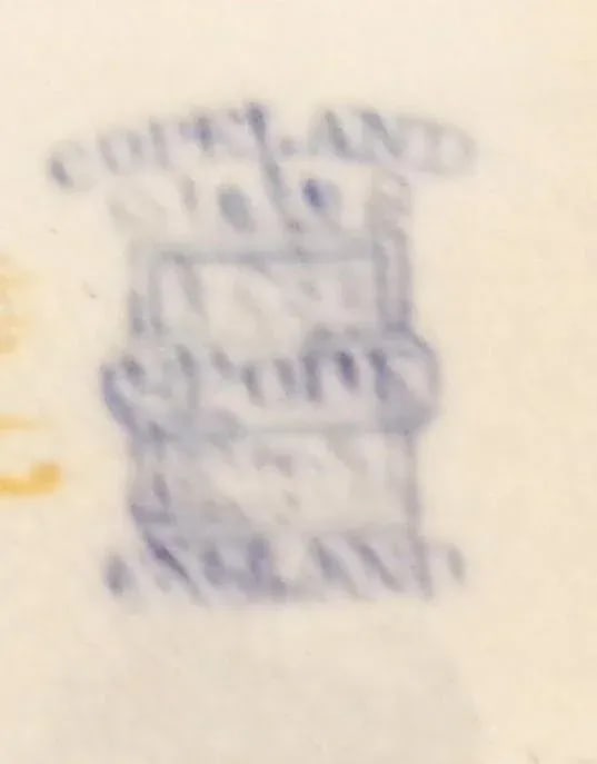 Vintage Covered Vegetable Bowl, Wild Flower Blue Pattern From Copeland Spode, Uk - 13