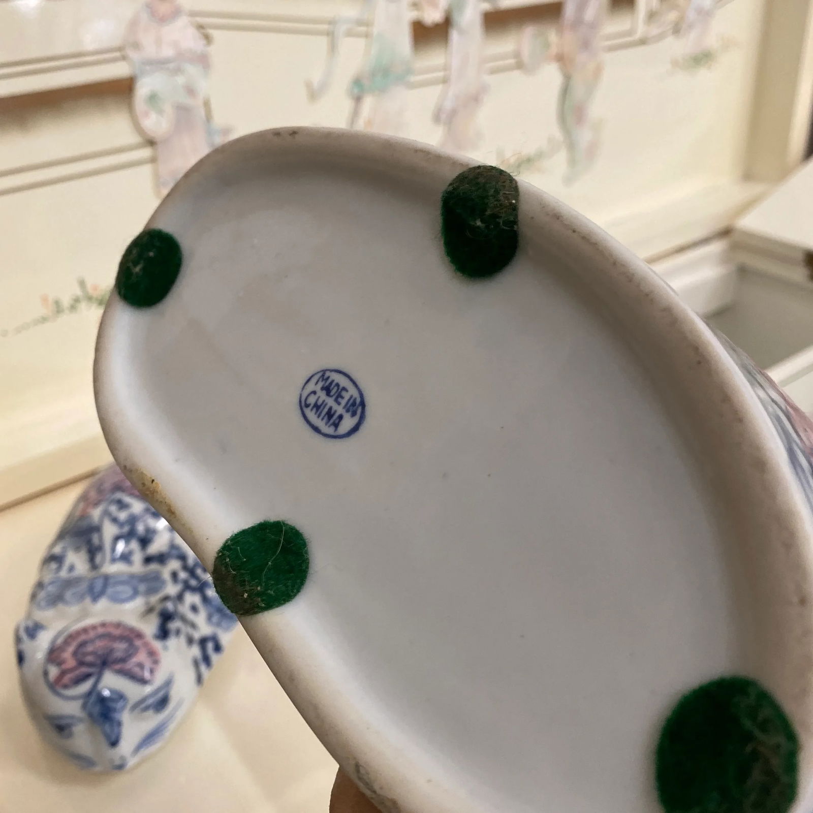 1970s Asian Chinoiserie Cat Catchall Box - 5