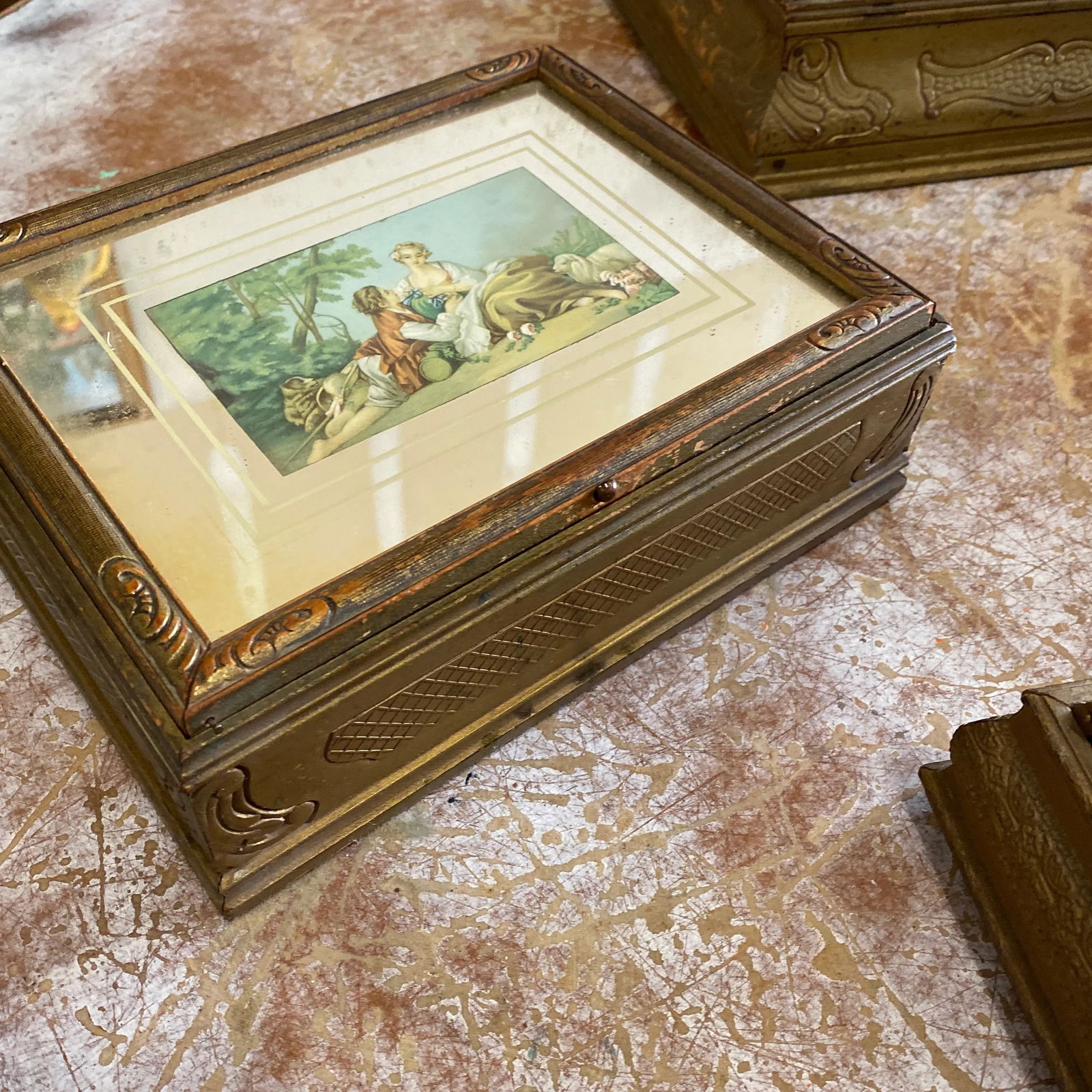 1970s French Wooden Boxes - Set of 4 - 4