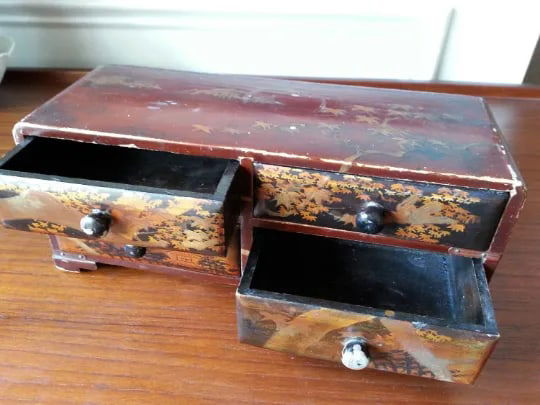 Vintage Chinoiserie Jewelry Box - 5