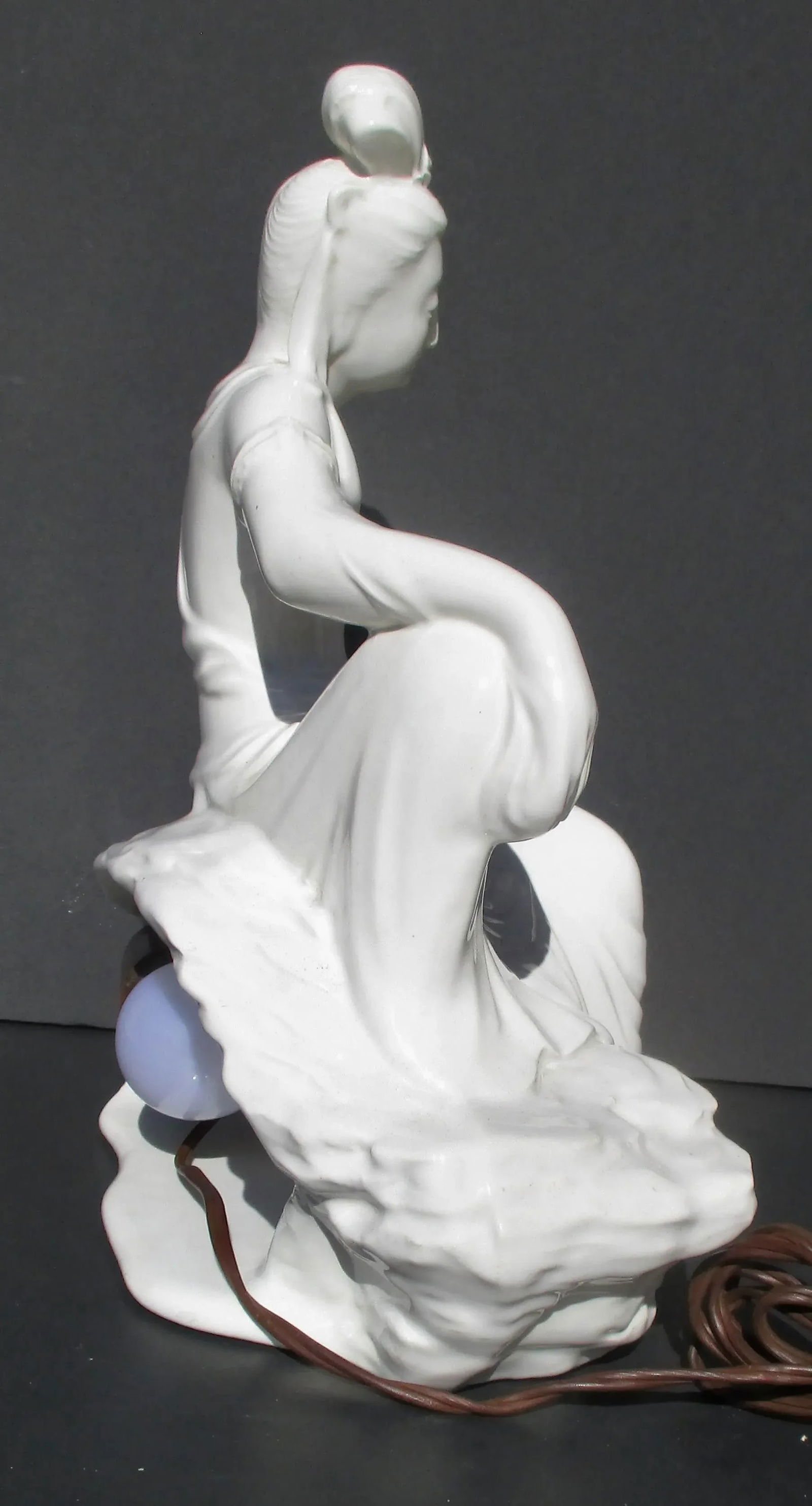 Porcelain Night Light Water Gazing Kuan Yin - 8