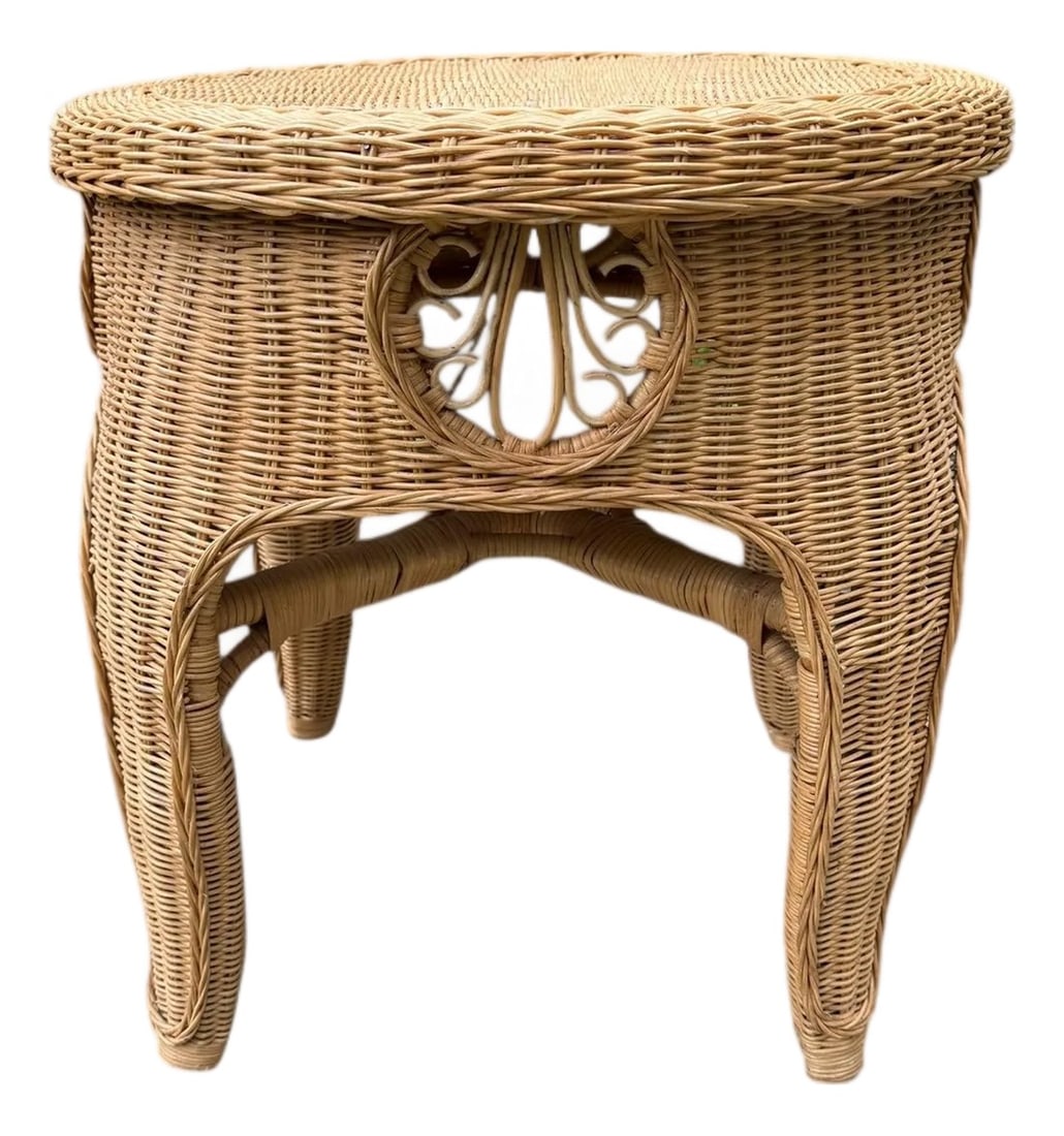 Bamboo Wicker Side Table (1 of 10)