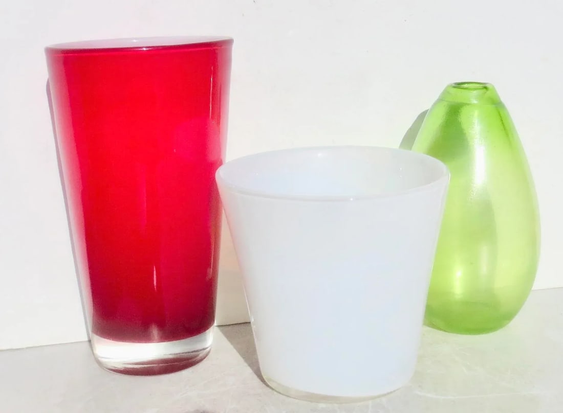 Late 20th Studio Glass Vases - Group of 3 - 3